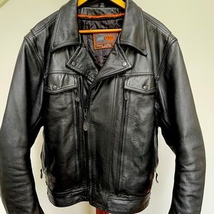 EUC Mens leather motorcycle jacket